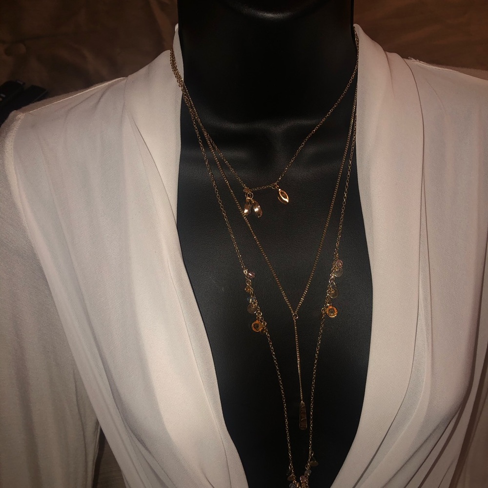 Arden B, open cut blouse